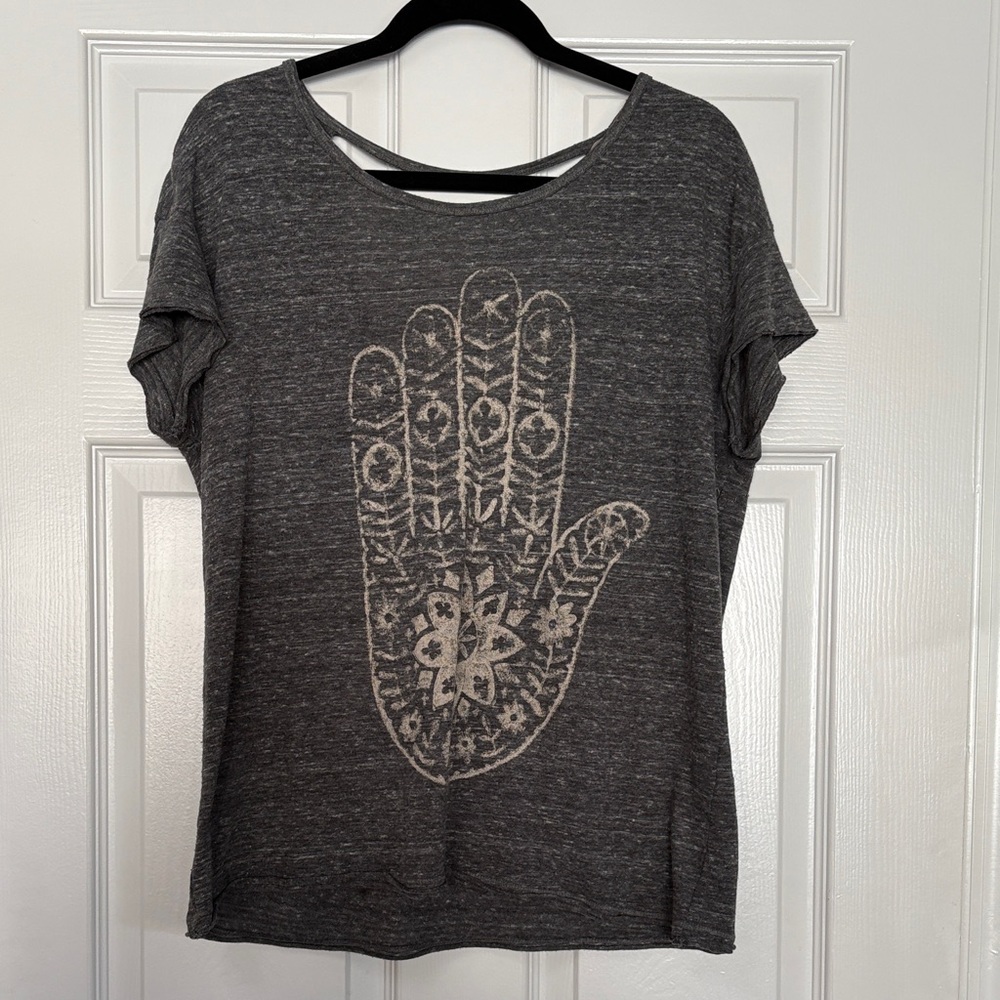Charcoal Hand Print Women's Tee